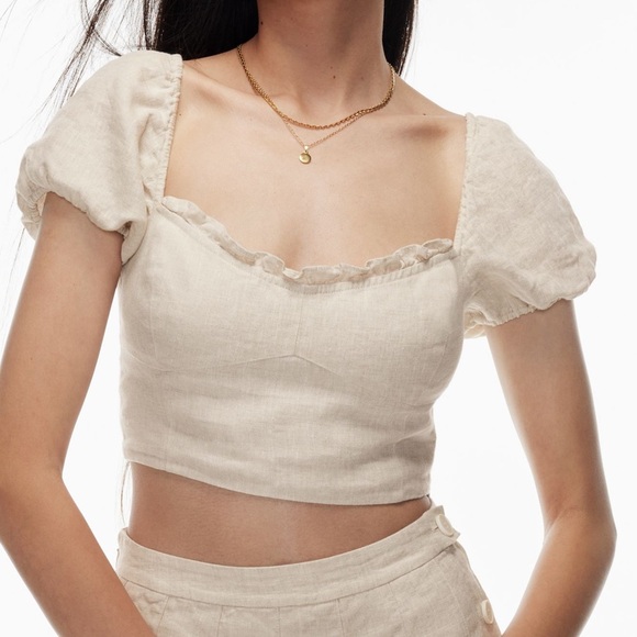 Aritzia Wander Linen Blouse - Picture 5 of 5